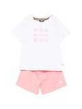 Completo t-shirt e shorts in cotone