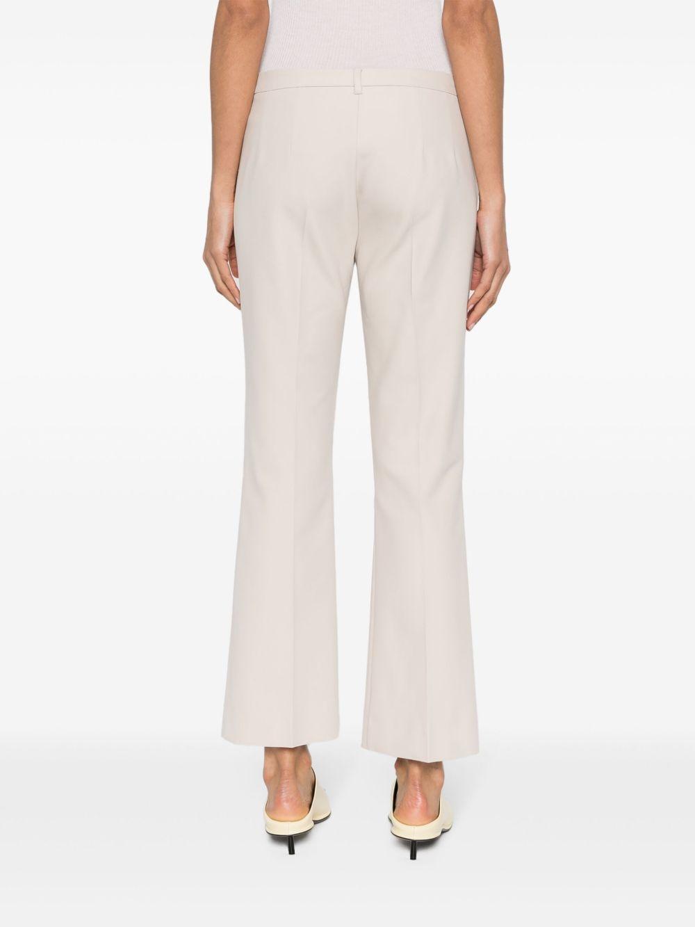 Pantalone Fatina slim in cotone e viscosa stretch grigio