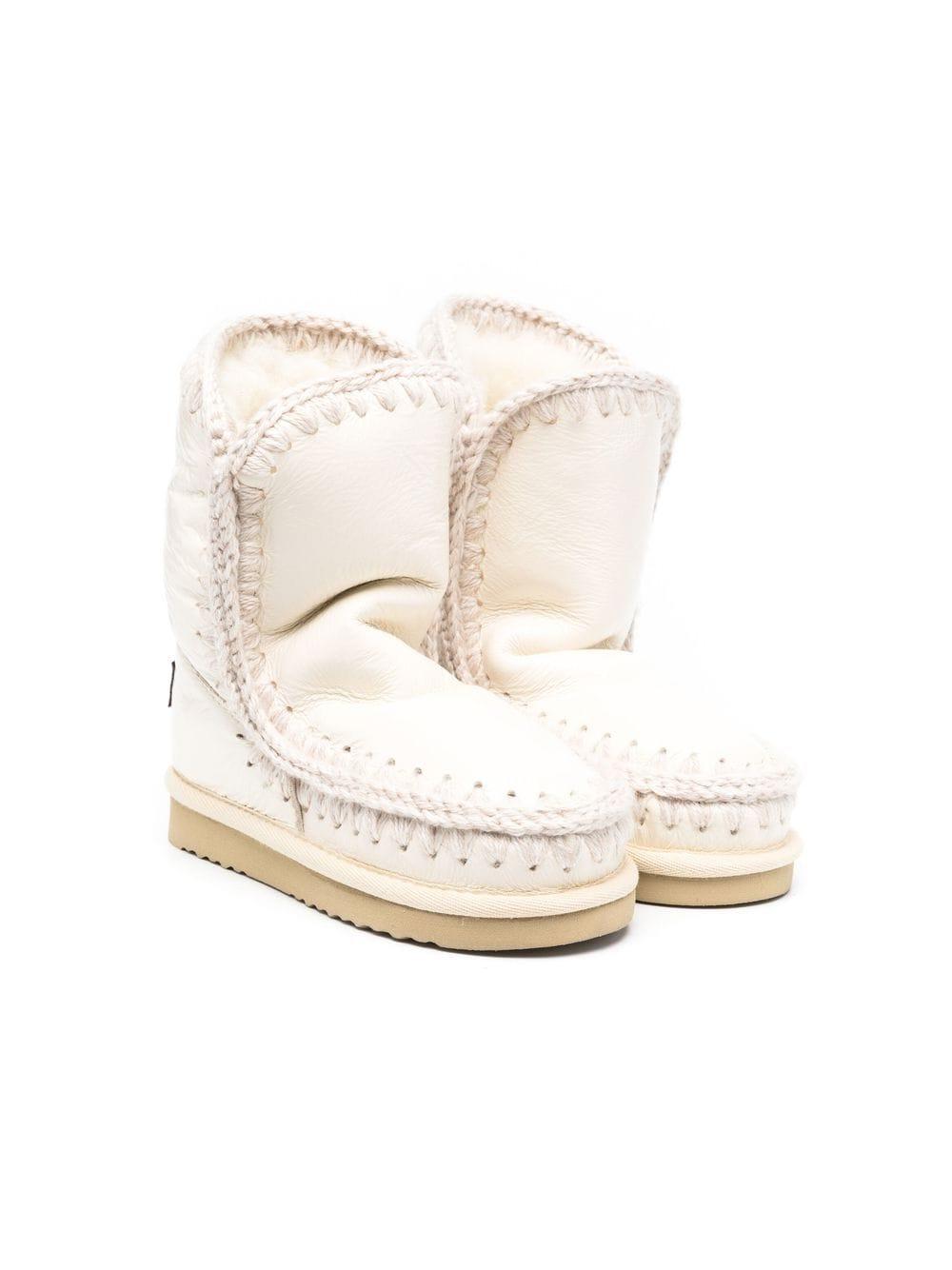 Stivali eskimo 24  bianco gesso