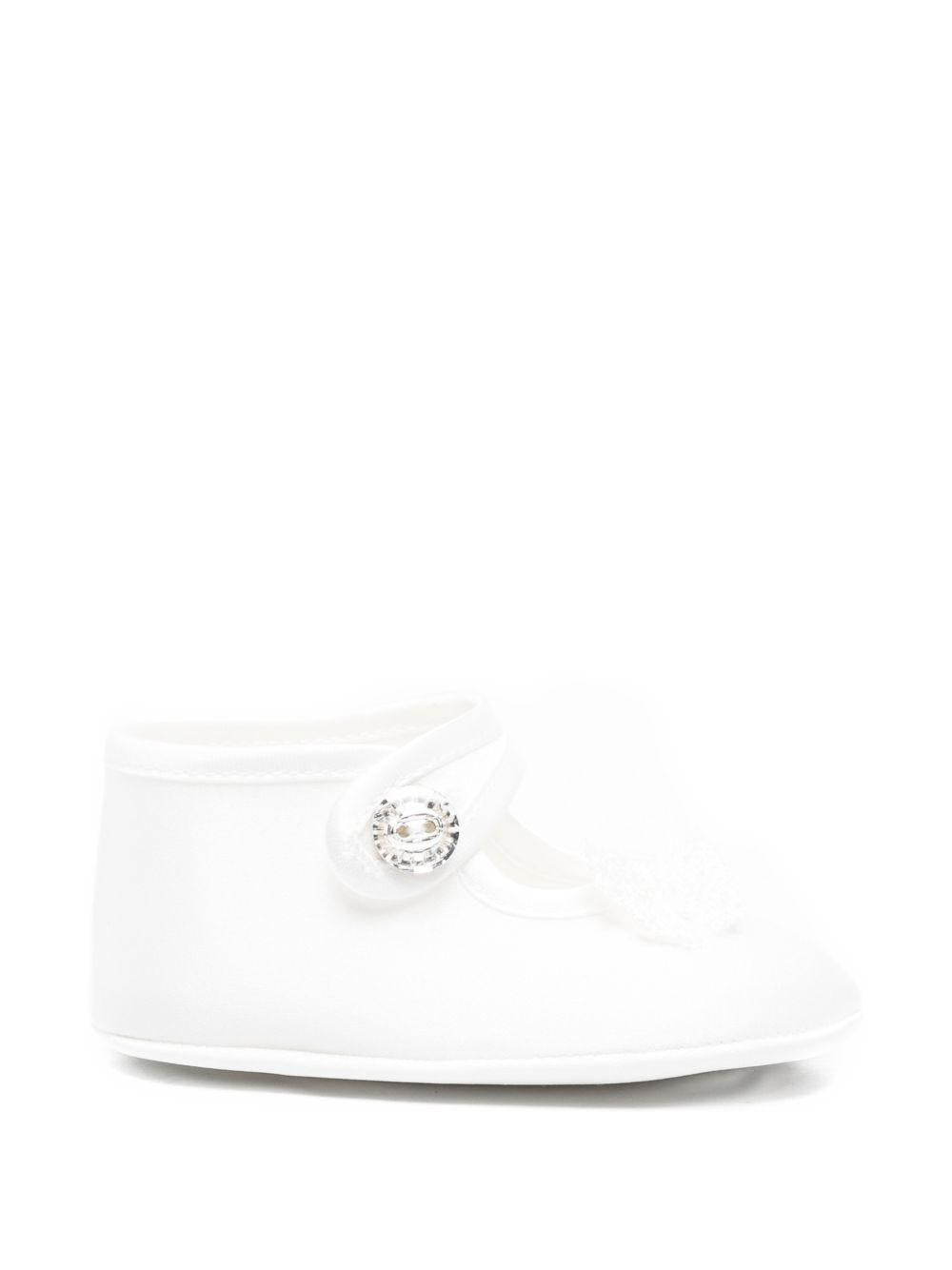 Ballerine avorio con appliqué farfalla 73G0077121 0001 MONNALISA KIDS 