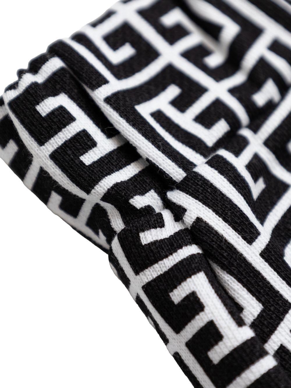 Minigonna con bottoni dorati BY7A11Z3684 100NE BALMAIN KIDS 