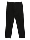 DONDUP Pantaloni blu navy con cintura Made in Italy