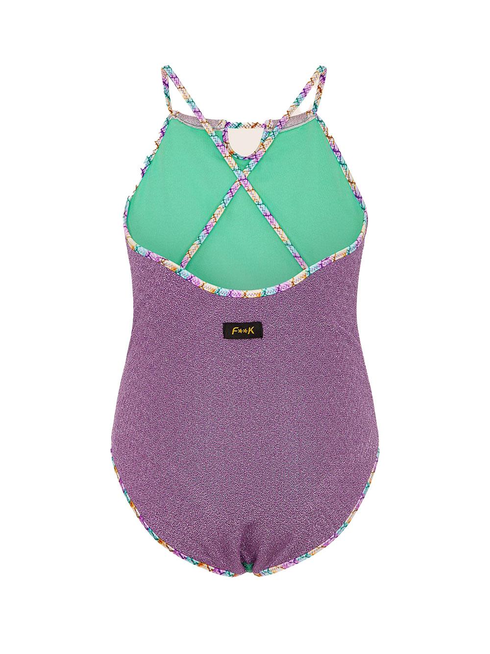Costume intero bicolor lurex