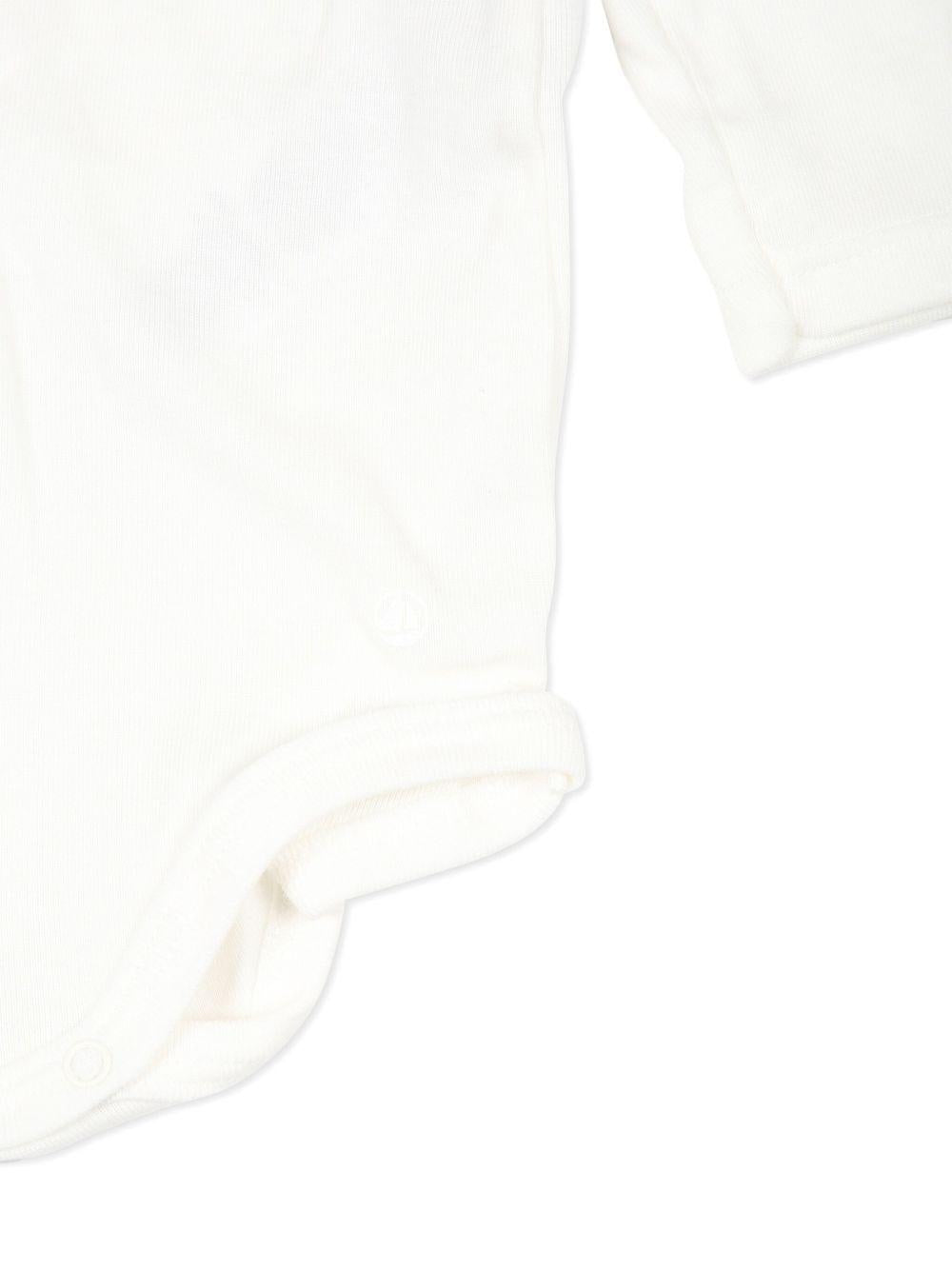 Body bianco a manica lunghe neonata A0BQF 04 PETIT BATEAU KIDS 