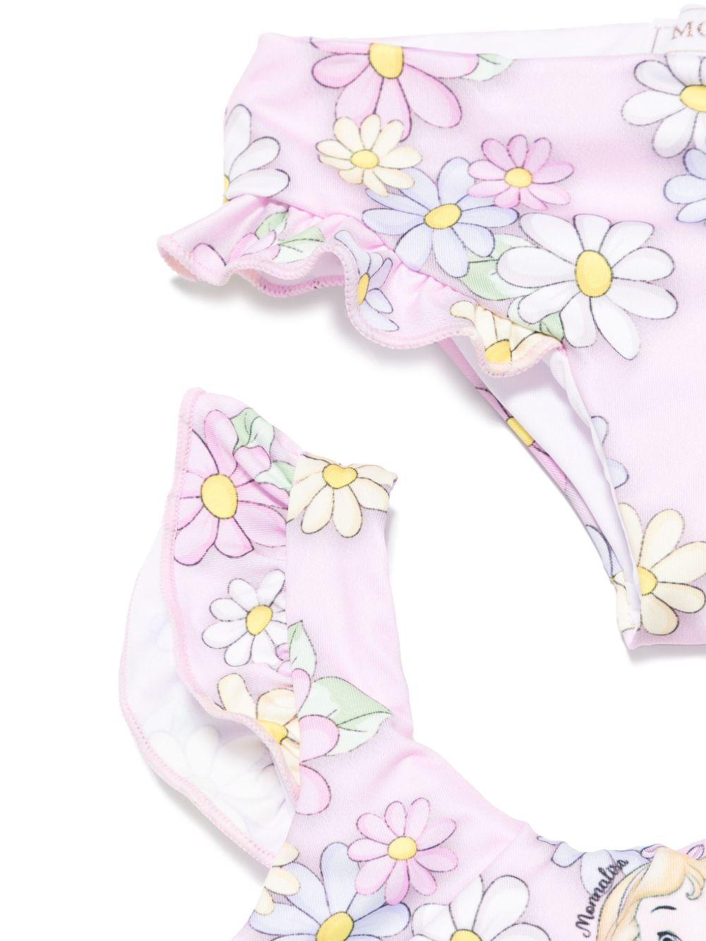 Costume rosa Alice con margherite