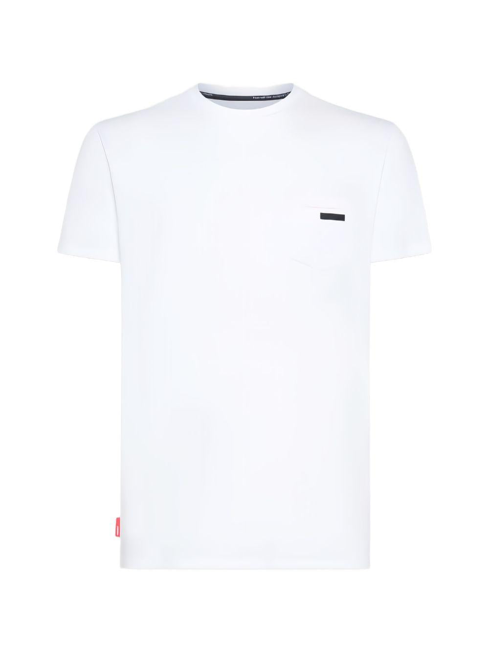 T-shirt girocollo con tasca sul petto 26200 09 RRD 