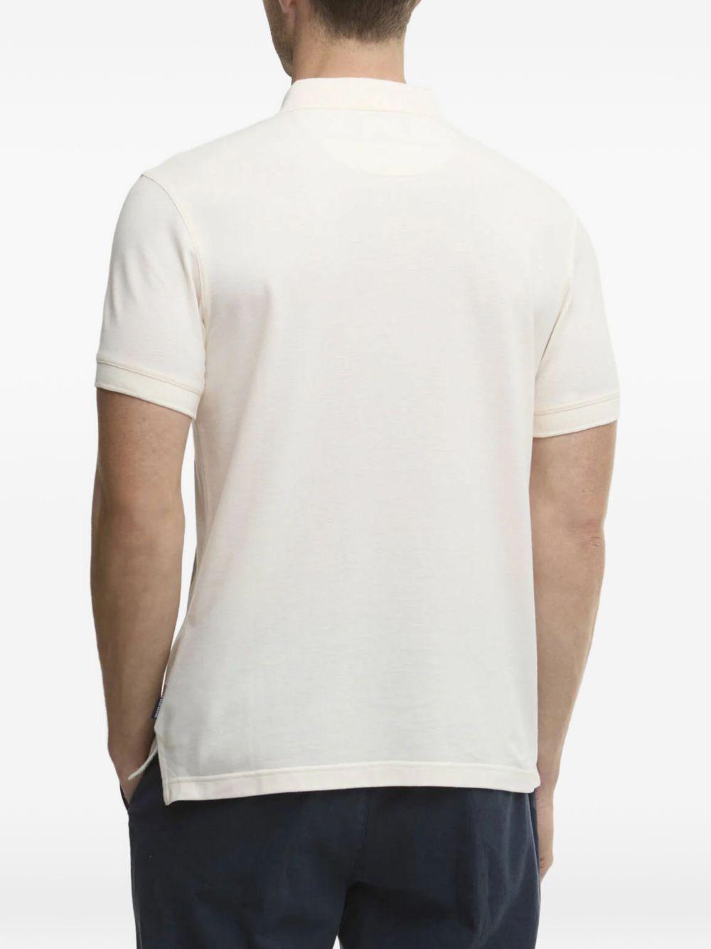 Polo in cotone con motivo check MML1117 WH32 BARBOUR 