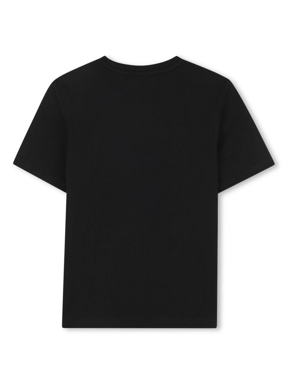 T-shirt nera logo loop