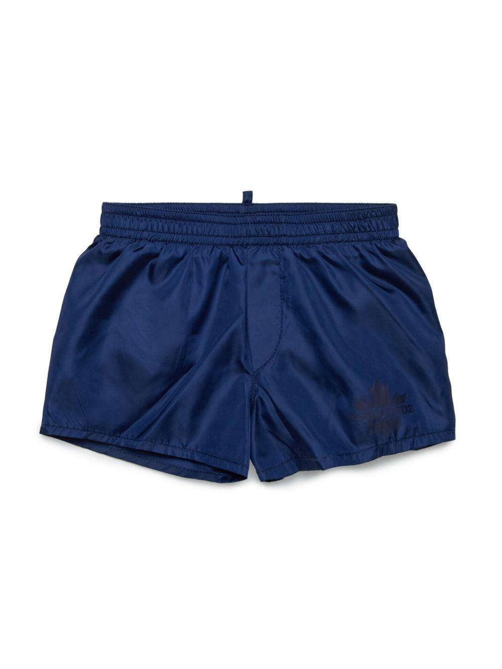 Costume blu neonato mini logo DQ2879D0A9E DQ880 DSQUARED KIDS 