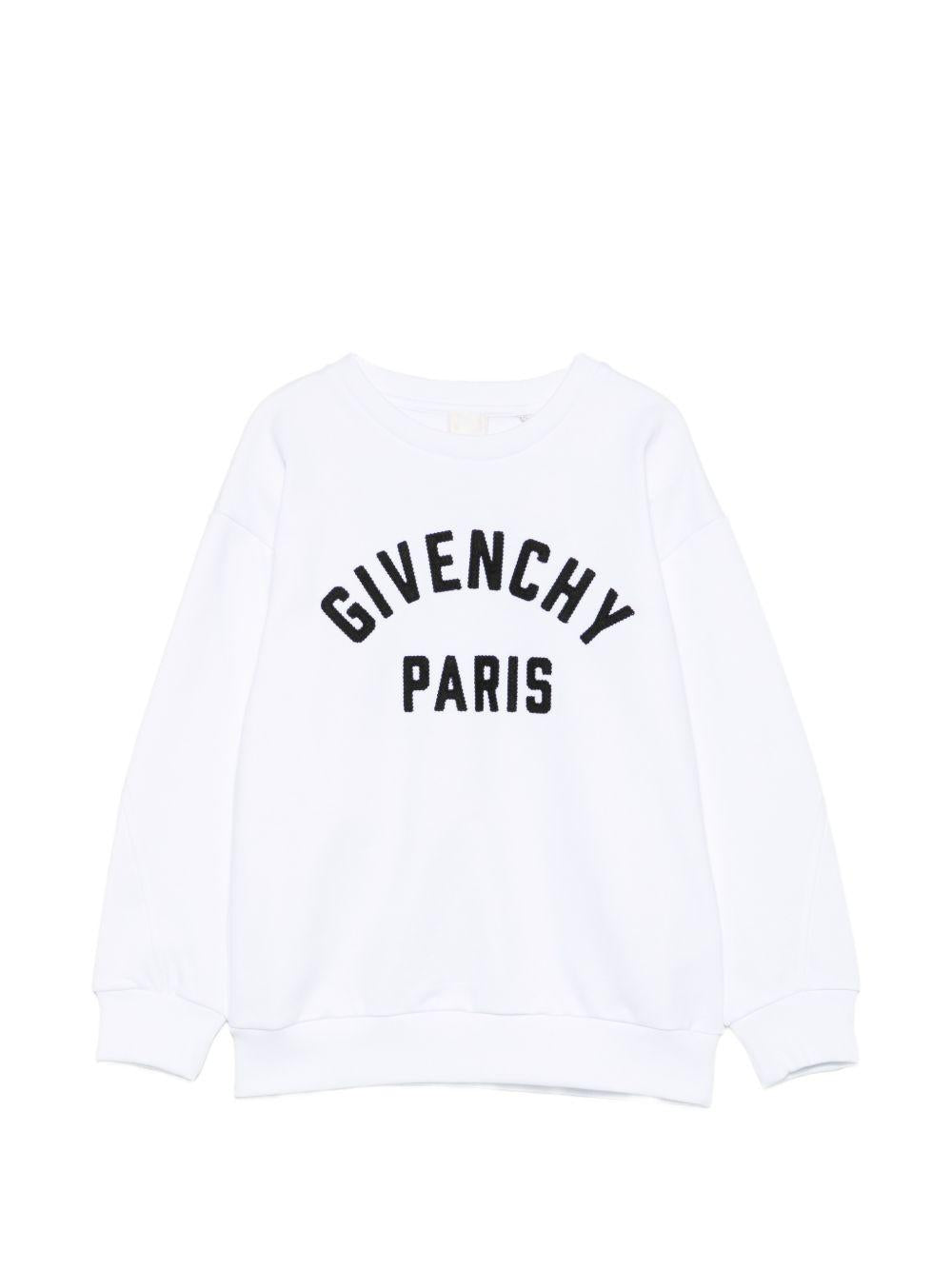 Felpa girocollo con logo H31214 10P GIVENCHY KIDS 
