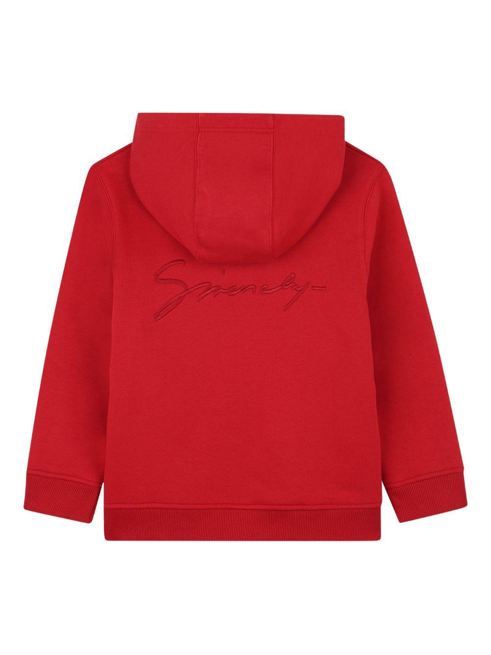 Felpa con Cappuccio e Logo Frontale e Posteriore H30942 95H GIVENCHY KIDS 