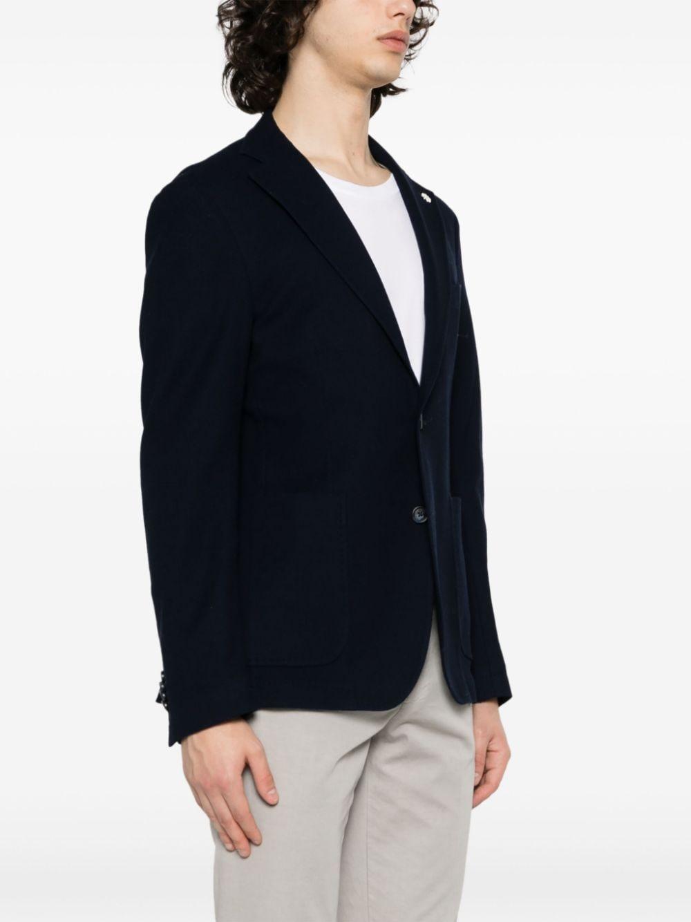 Giacca blu monopetto