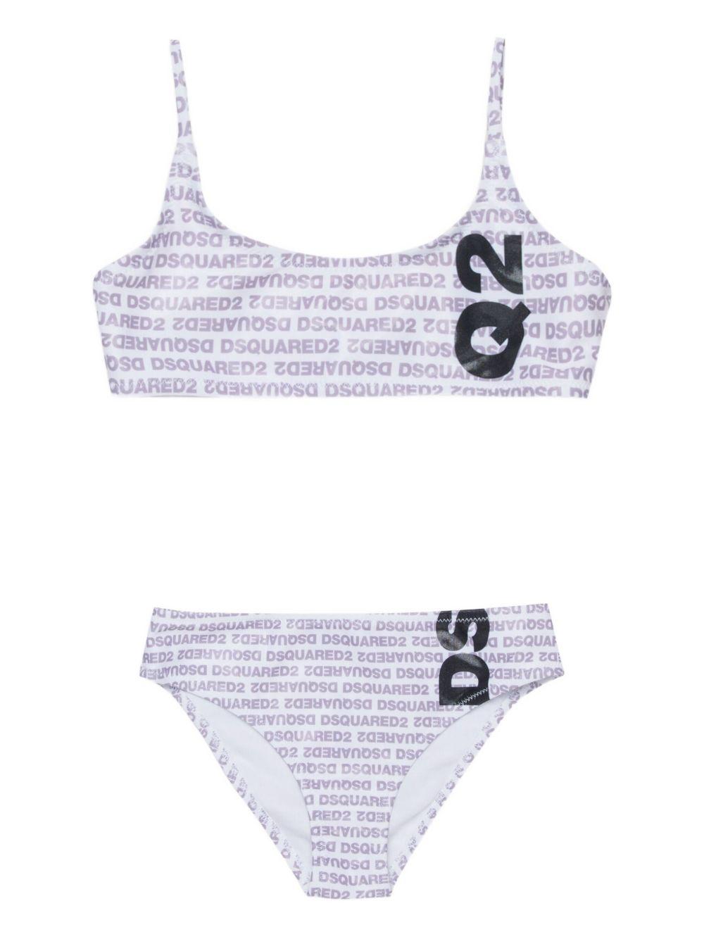 Bikini triangolo in poliestere DQ3318D0AGY DQ100 DSQUARED KIDS 