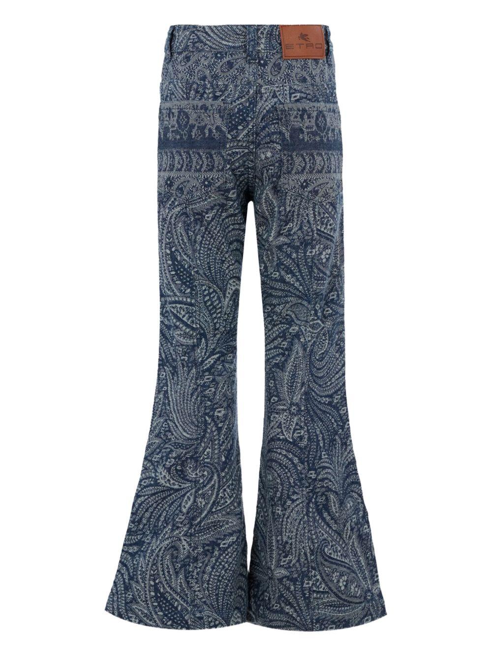 Pantalone Blu Denim Paisley GX6A00D0122 620BC ETRO KIDS 