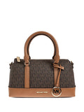 Borsa a mano con logo monogram e tracolla