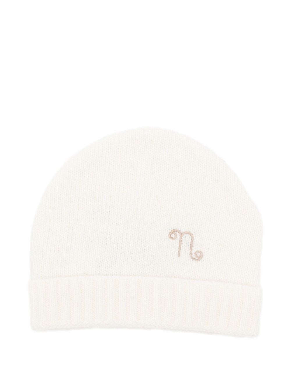 Berretto con ricamo CON046PC8 BIANCO NANAN KIDS 