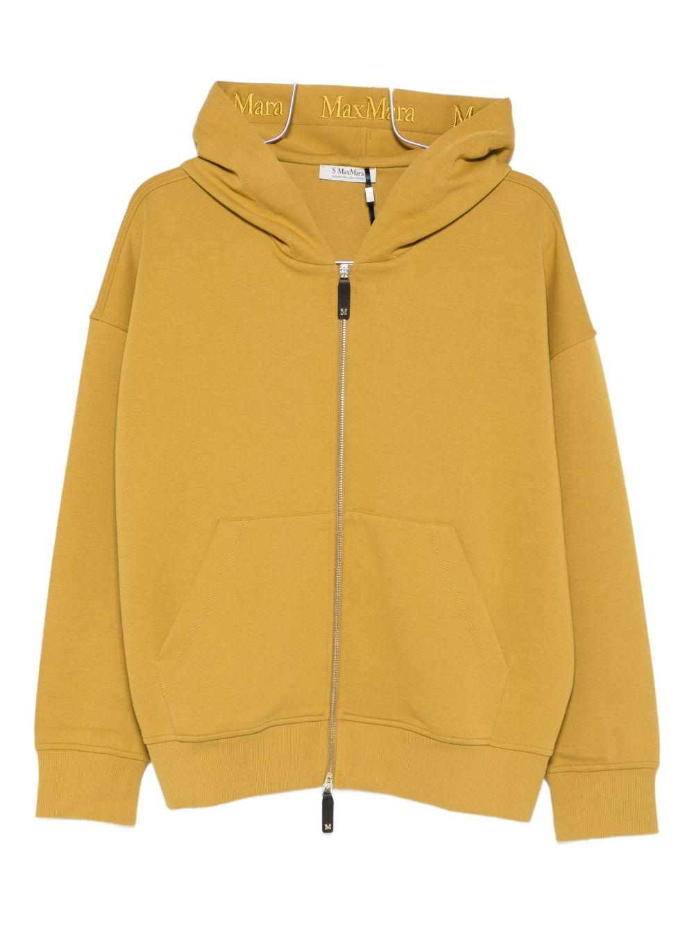 Felpa senape con cappuccio e zip 2529916021600 009 MAX MARA 'S 