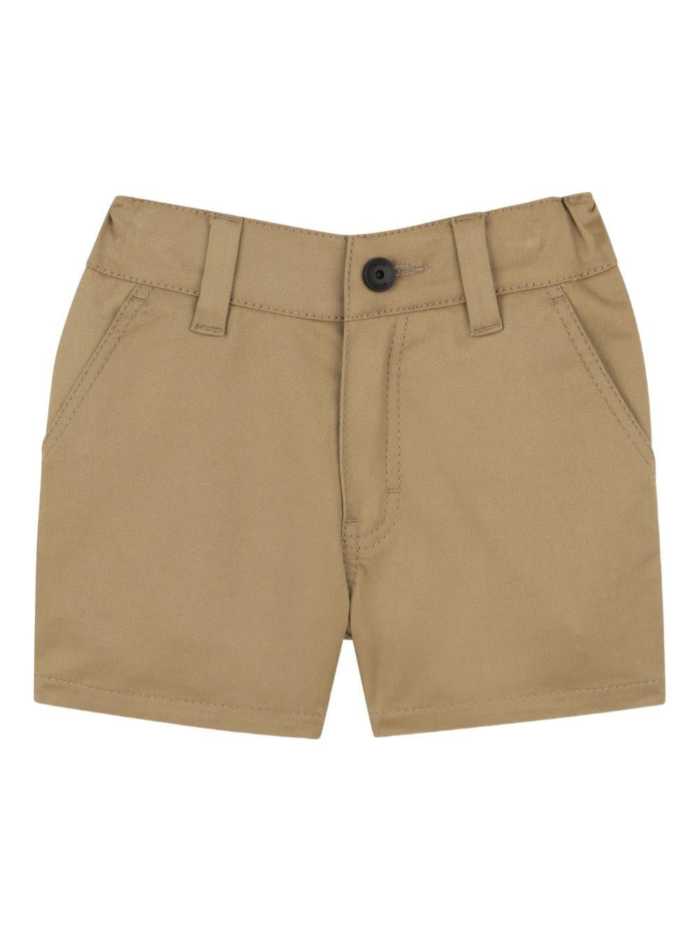 Bermuda in cotone cammello J52870 295 BOSS KIDSWEAR 