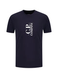 T-shirt girocollo con logo centrale