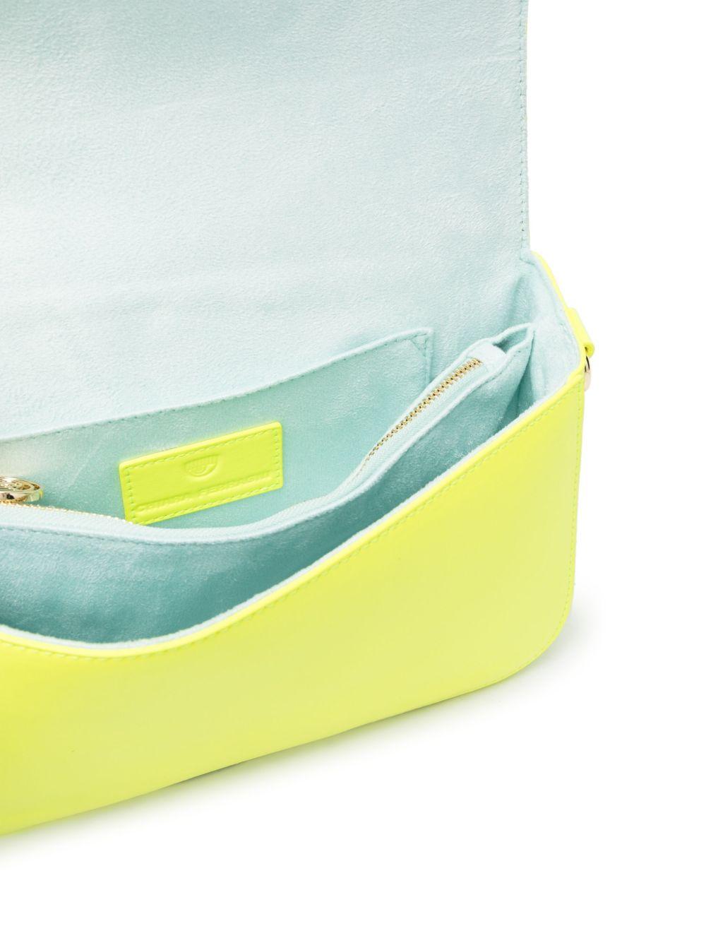 603 Borsa Giallo Fluo Grande Logo Occhio C/catena 72SB4BA6 ZS132 GIALLO CHIARA FERRAGNI 