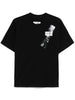T-shirt nera mini logo numerico