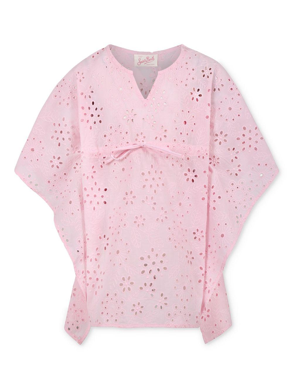 Copricostume Kate in pizzo san gallo rosa KAT0001 00386H MC2 SAINT BARTH KIDS 