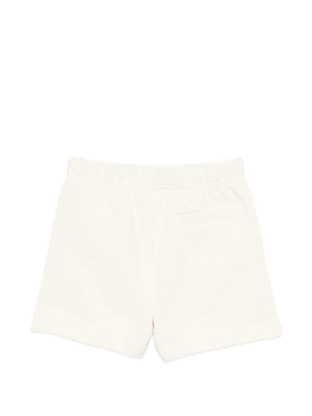 Shorts in cotone con coulisse PB6X003S26FLE001 002 PALM ANGELS KIDS 