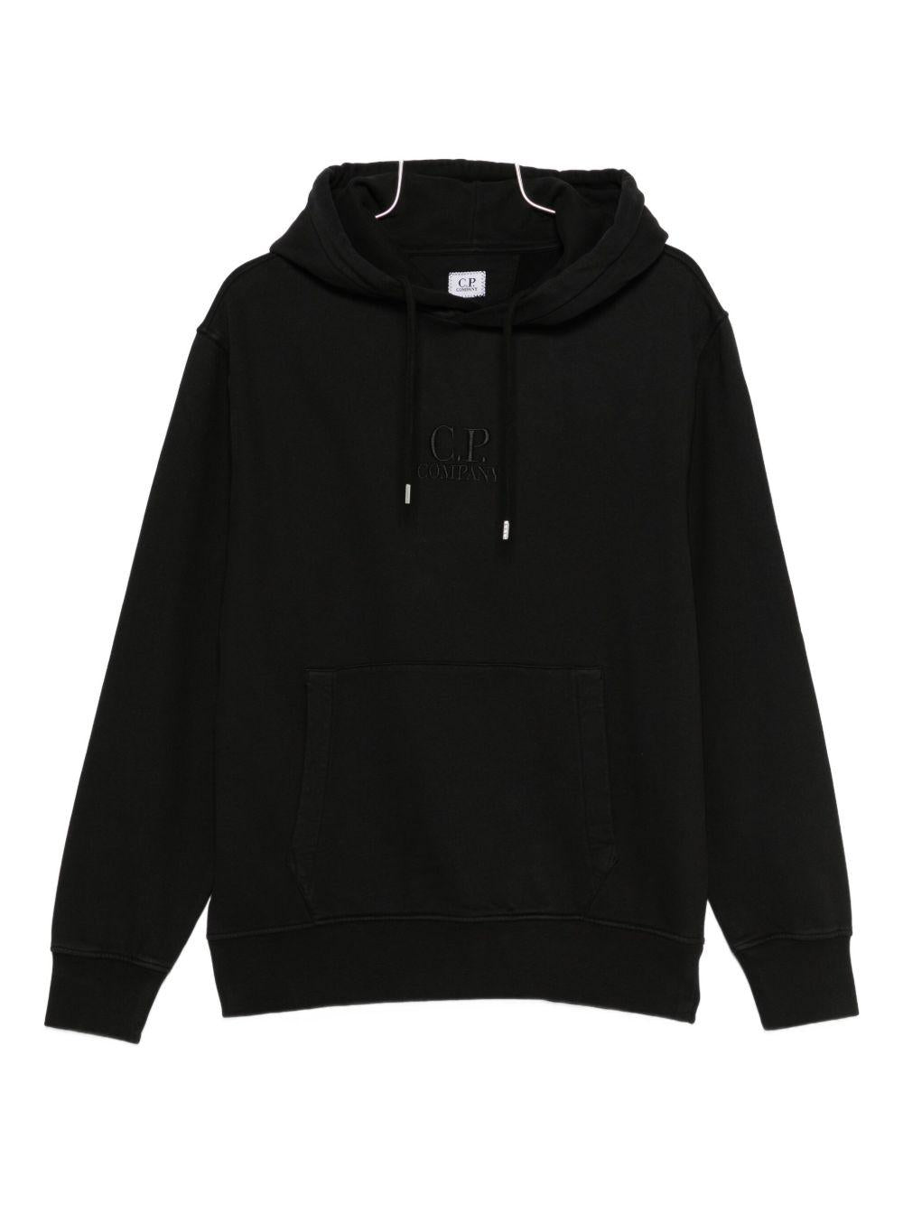 Felpa con Cappuccio Logo Ricamato RFCMSS719B006372G 999 CP COMPANY 