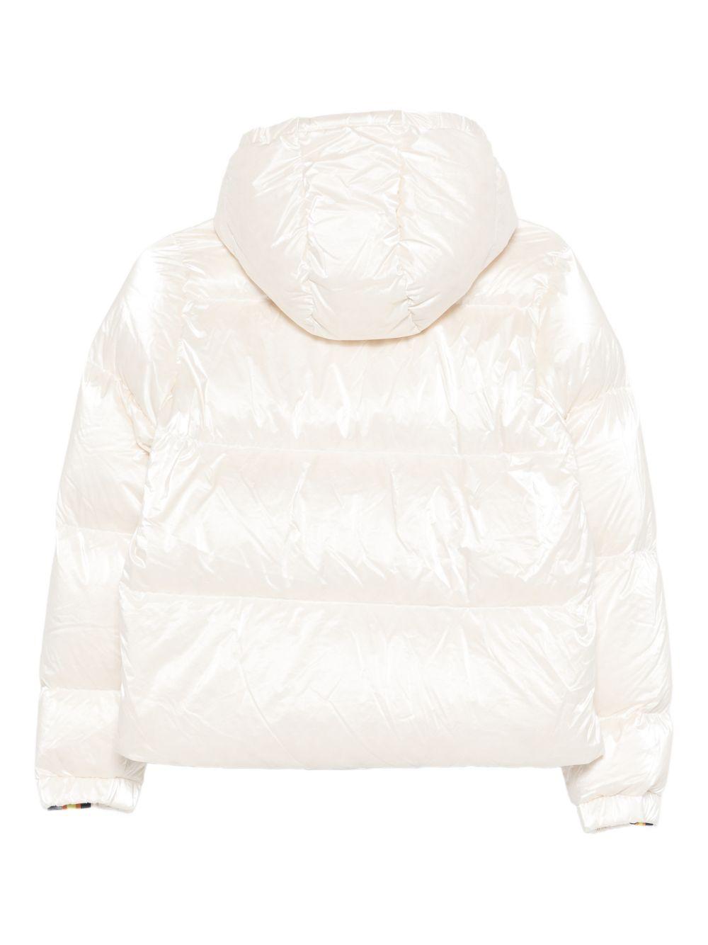 Giacca bianca con cappuccio e zip K7136QW B2Z K-WAY KIDS 