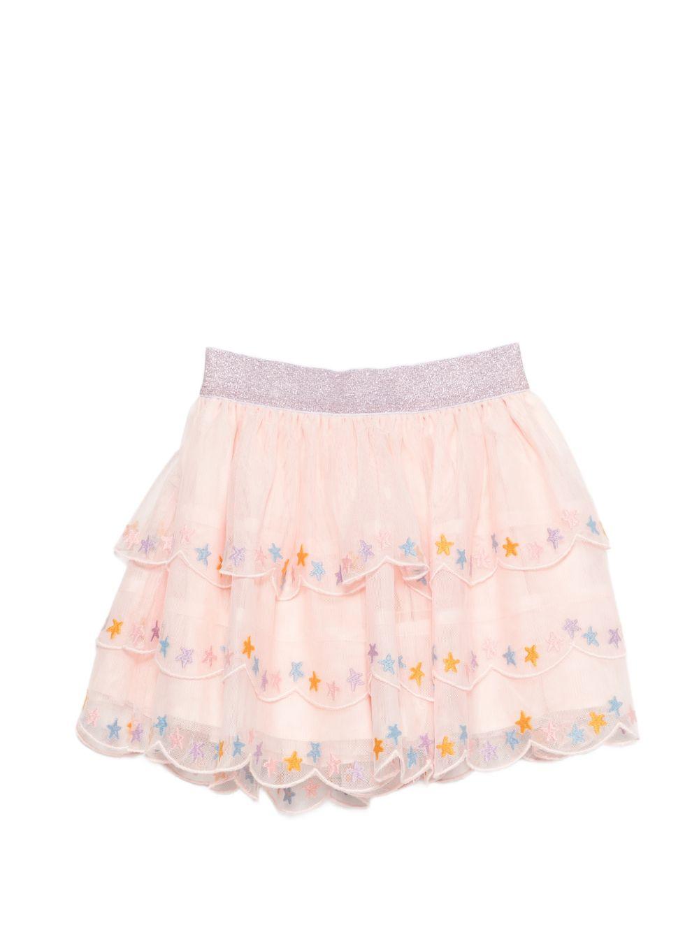 Gonna in tulle con stelle a balze TY7A31Z1119 503 STELLA MCCARTNEY KIDS 