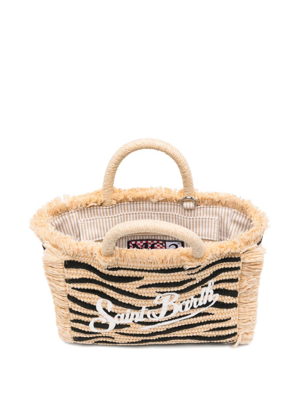 Borsa tote in paglia con cristalli VAMI009 02765L MC2 SAINT BARTH 