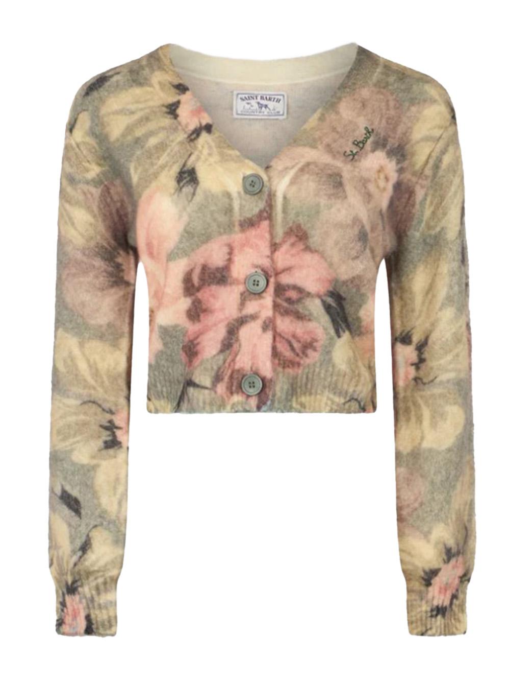 Cardigan Lyza  fantasia floreale LYZ0007 00139G MC2 SAINT BARTH 