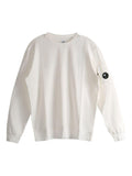 Felpa in cotone con collo girocollo