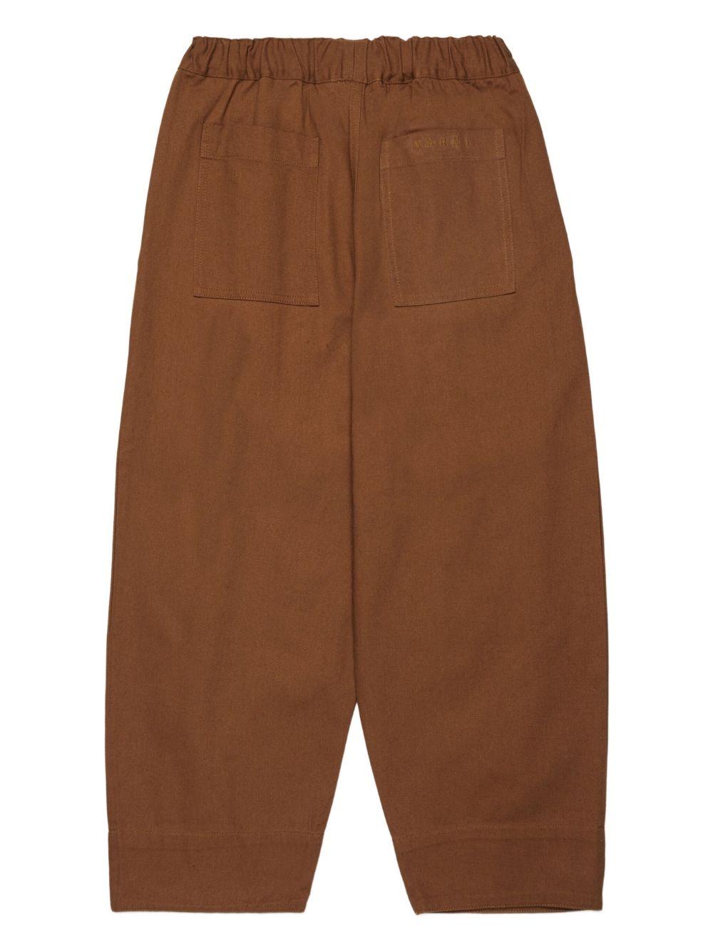 Pantaloni in cotone M01579M00W1 0M716 MARNI KIDS 