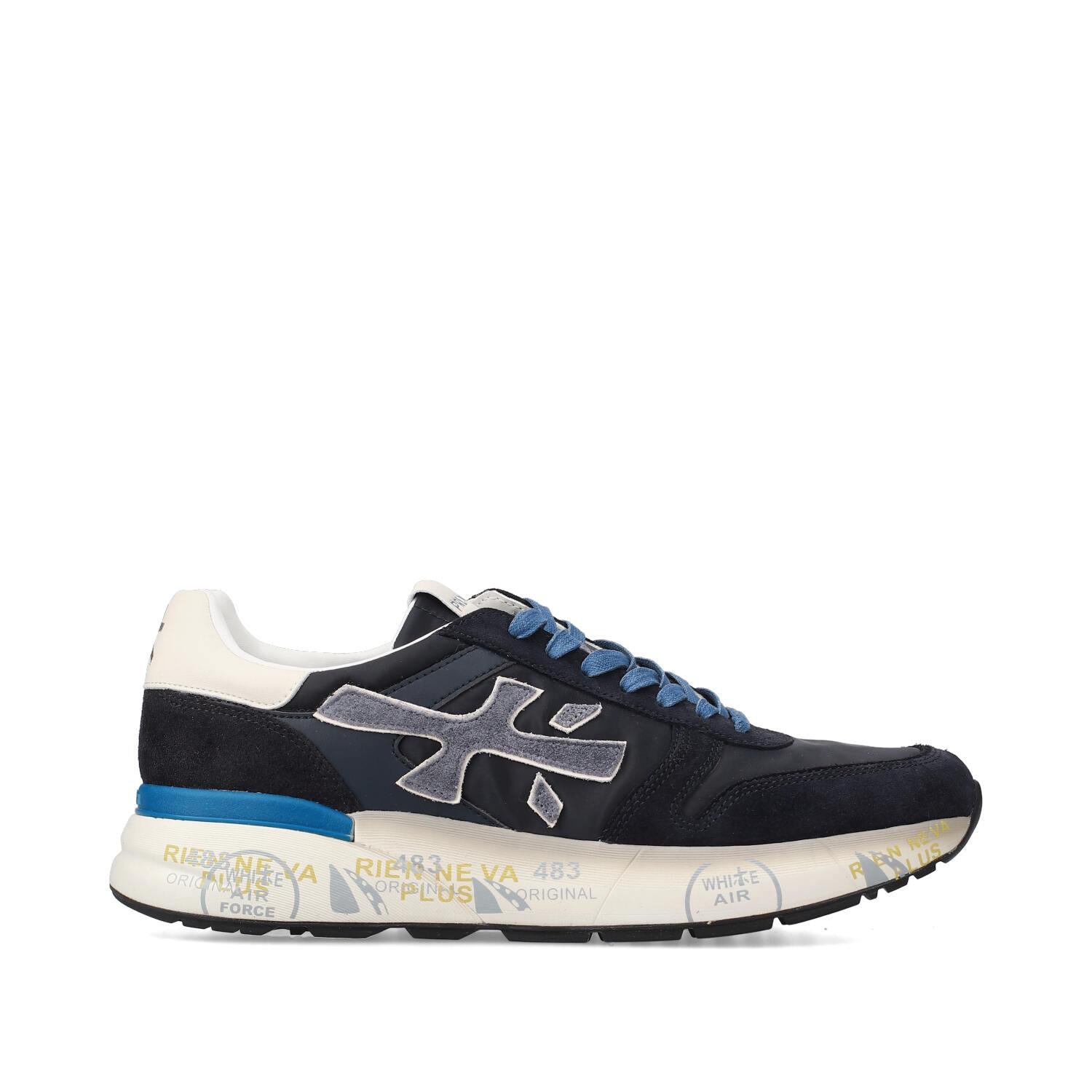 Sneakers Mick in Camoscio e Nylon Blu Scuro MICK 7716 PREMIATA 