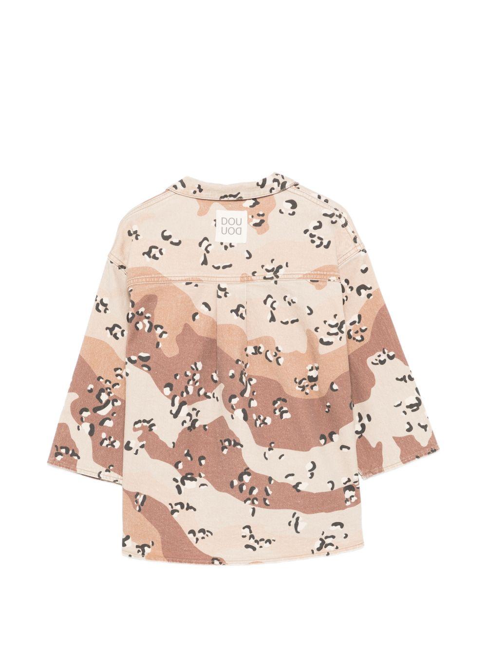 Giacca camouflage con bottoni dorati DY2Q07Z3843 108MA DOUDOU KIDS 
