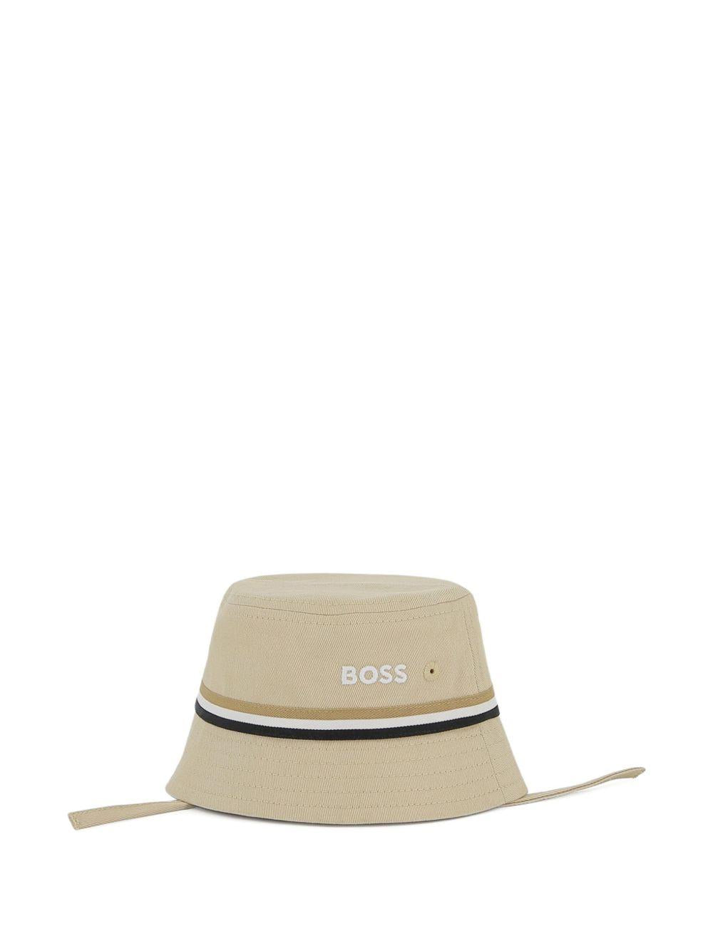 Cappello bucket con fascia a righe J53100 249 BOSS KIDSWEAR 