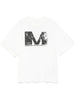 T-shirt bianca big logo M