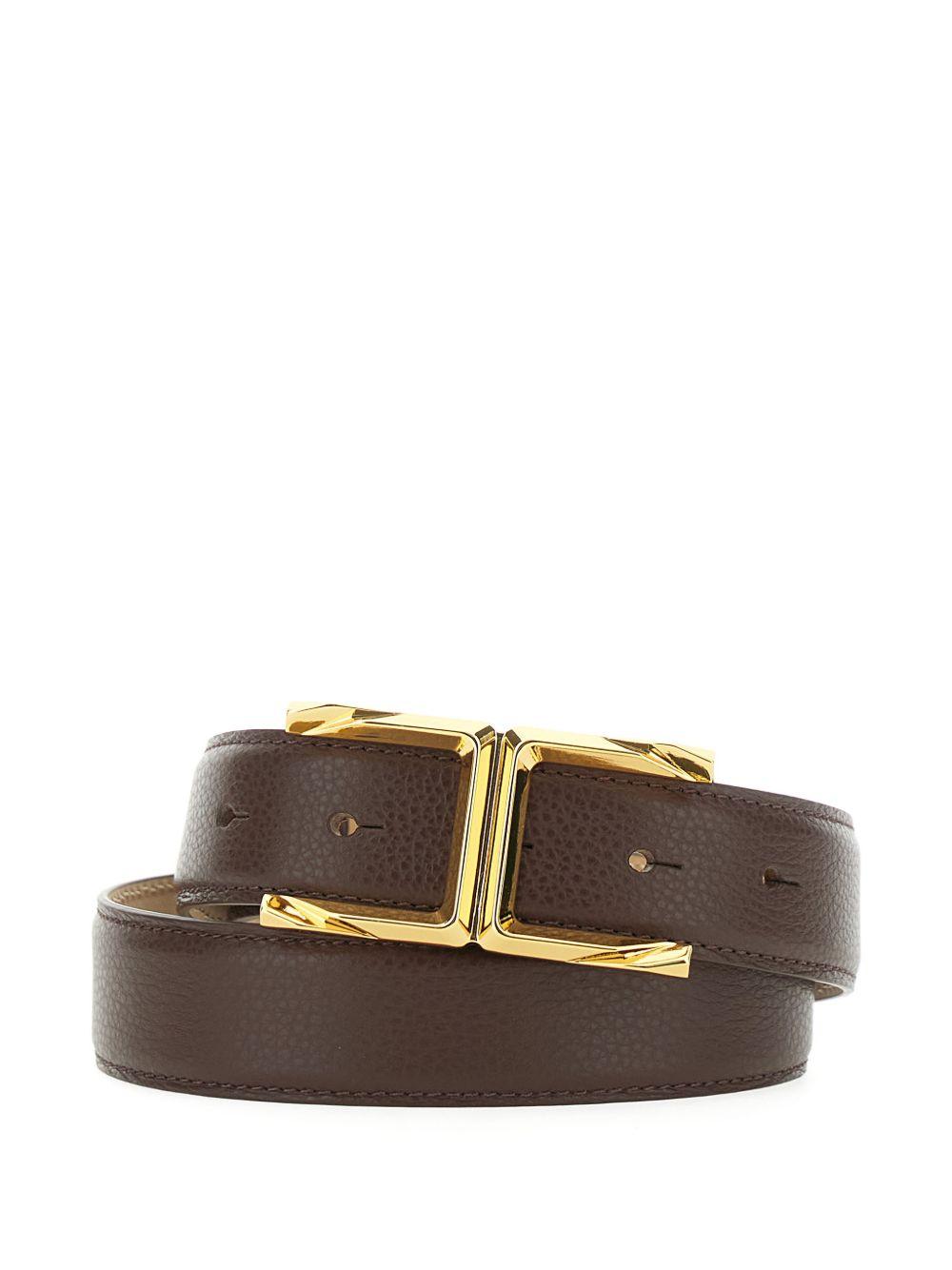 Cintura con fibbia dorata geometrica CT88S62E2 644 ELISABETTA FRANCHI 