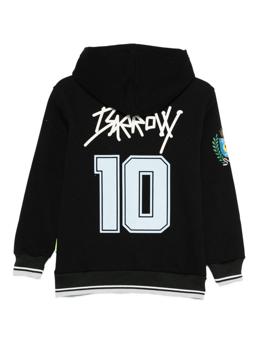 Felpa con Cappuccio e Stampa Grafica F5BKJUHS095 110 BARROW KIDS 