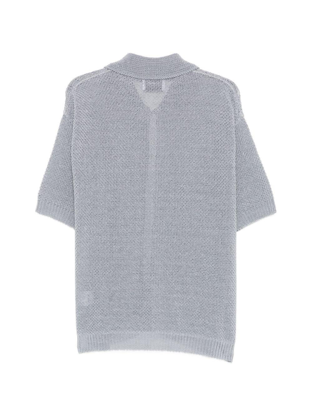 Camicia in maglia con maniche corte KN004 GREY BONSAI 