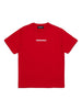 T-shirt rossa mini logo petto