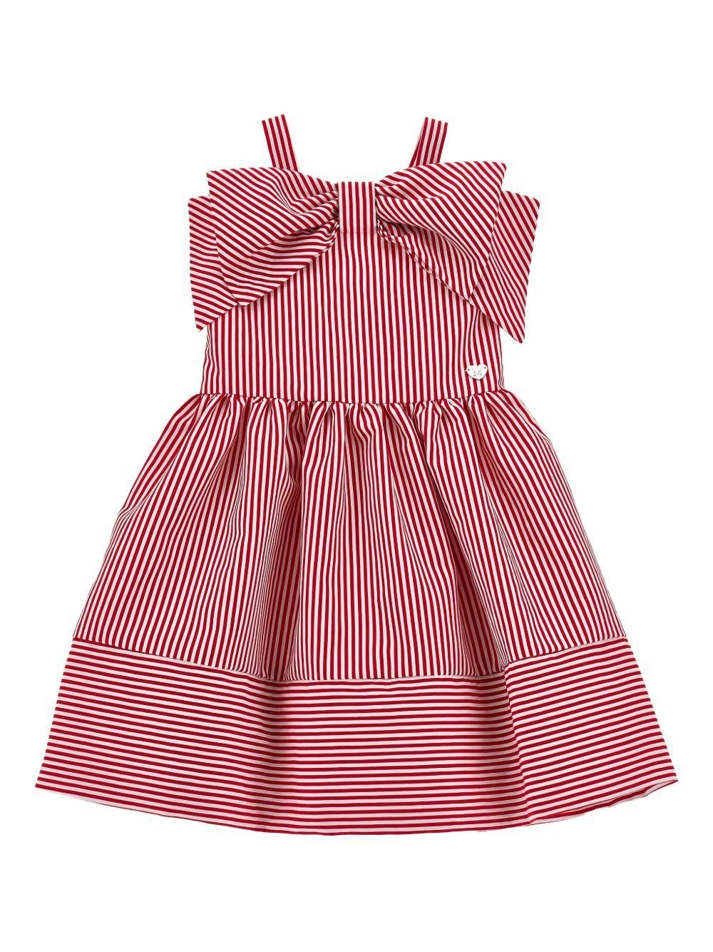 Abito a righe con spalline sottili 11G9147315 9944 MONNALISA KIDS 
