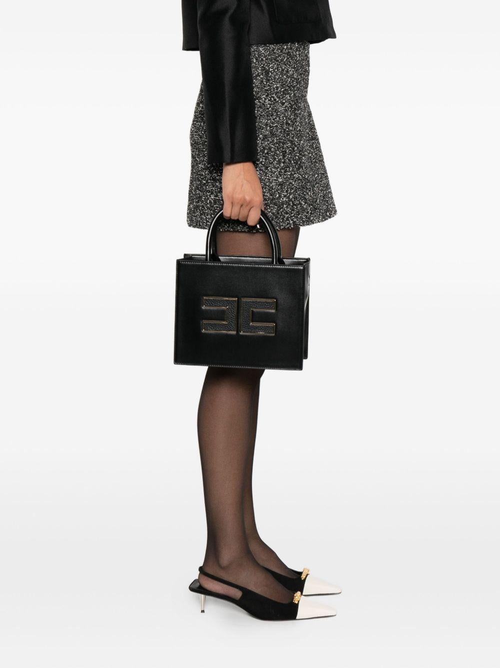 Borsa Tote Piccola con Tracolla Rimovibile e Placca Logo BS33A56E2 110 ELISABETTA FRANCHI 