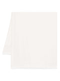 Large white jacquard lurex pashmina