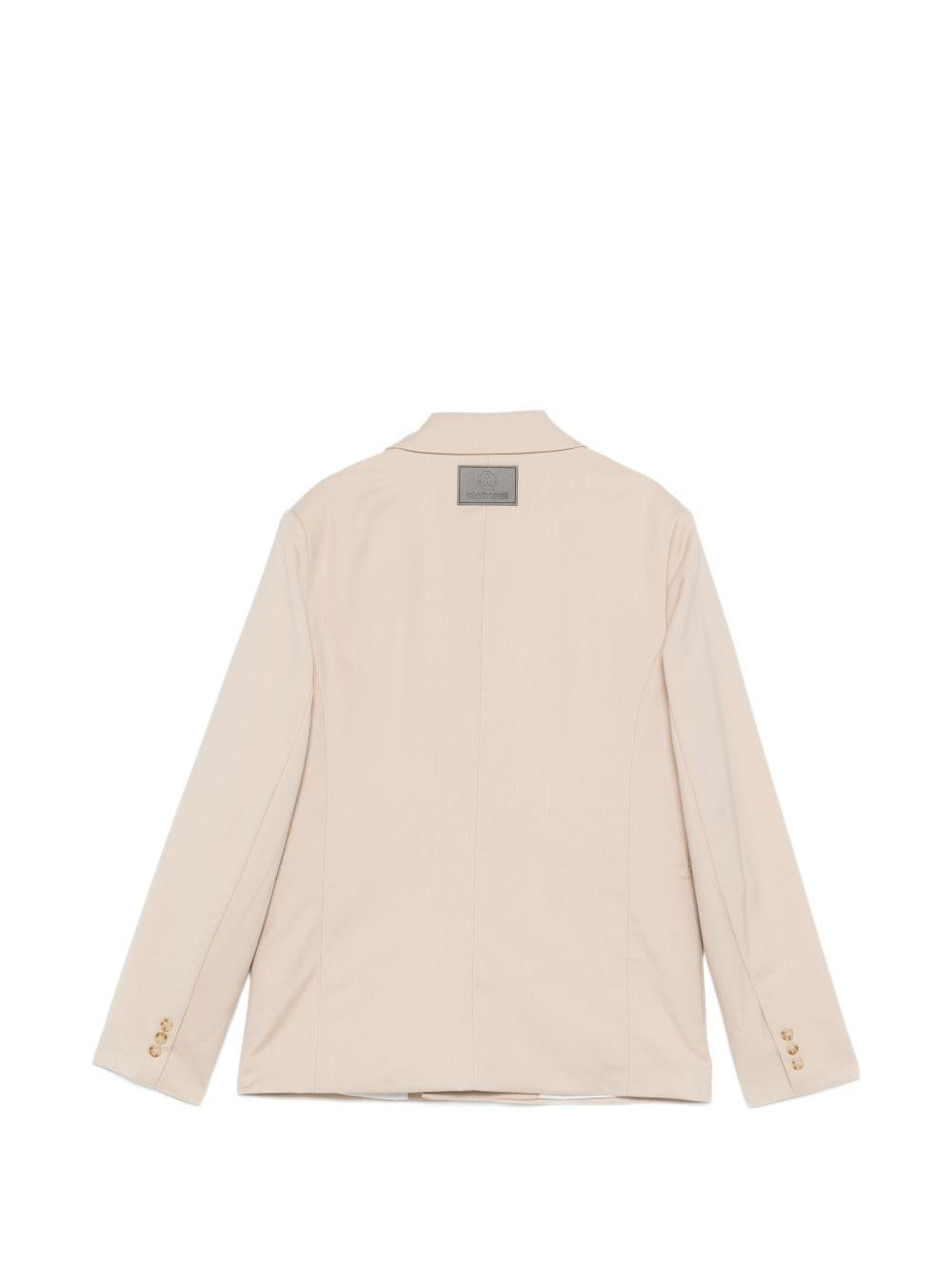 Blazer doppiopetto con revers a lancia CBP26119GC BEIGE ROBERTO CAVALLI  JUNIOR 