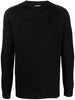 Maglione nero mini placchetta retro