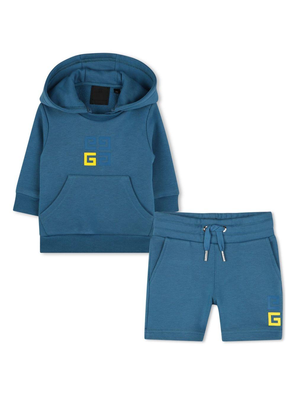Completo elasticizzato ottanio neonato