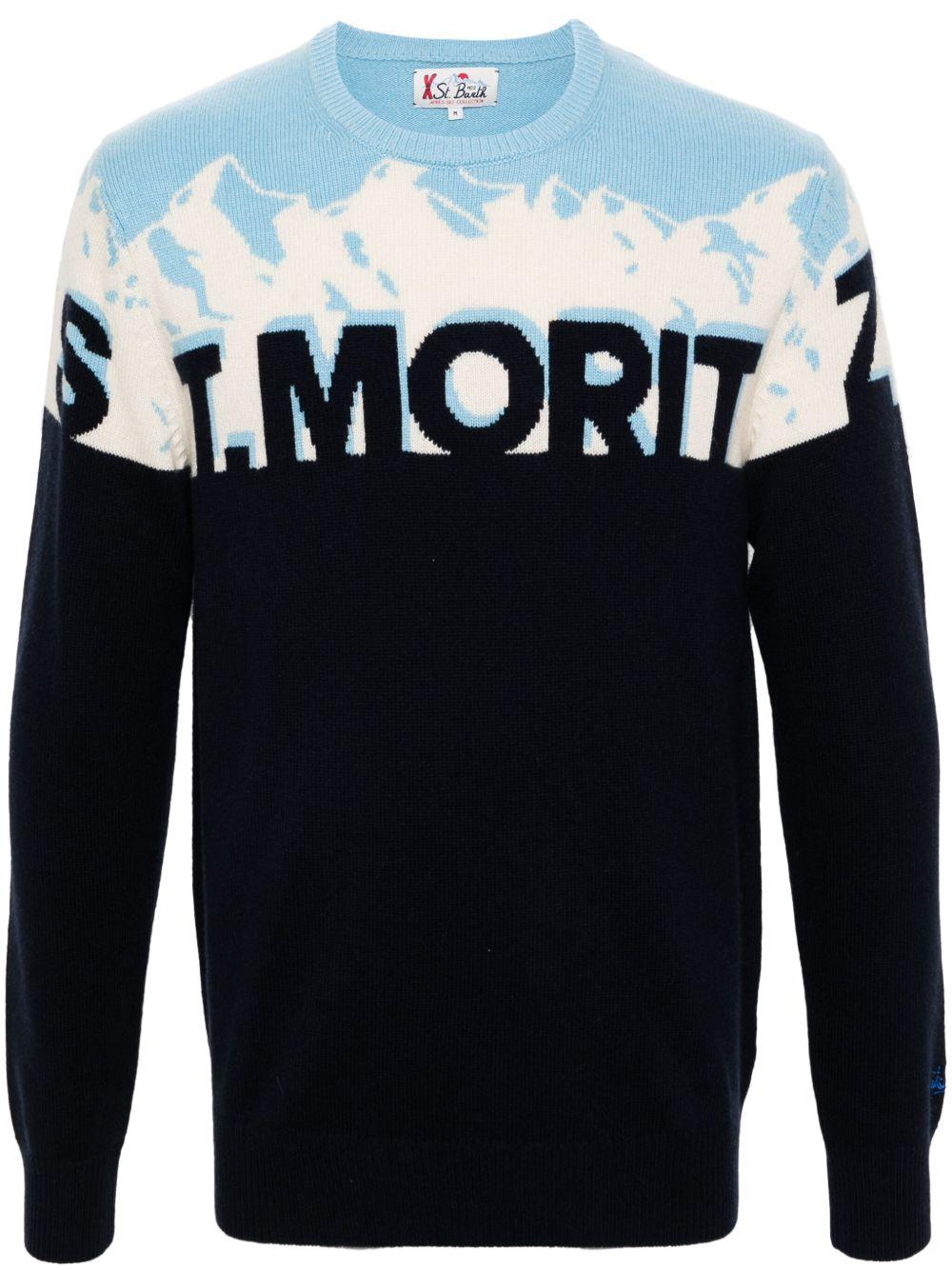 Maglione Uomo Blu Lana HER0011 09975E MC2 SAINT BARTH 