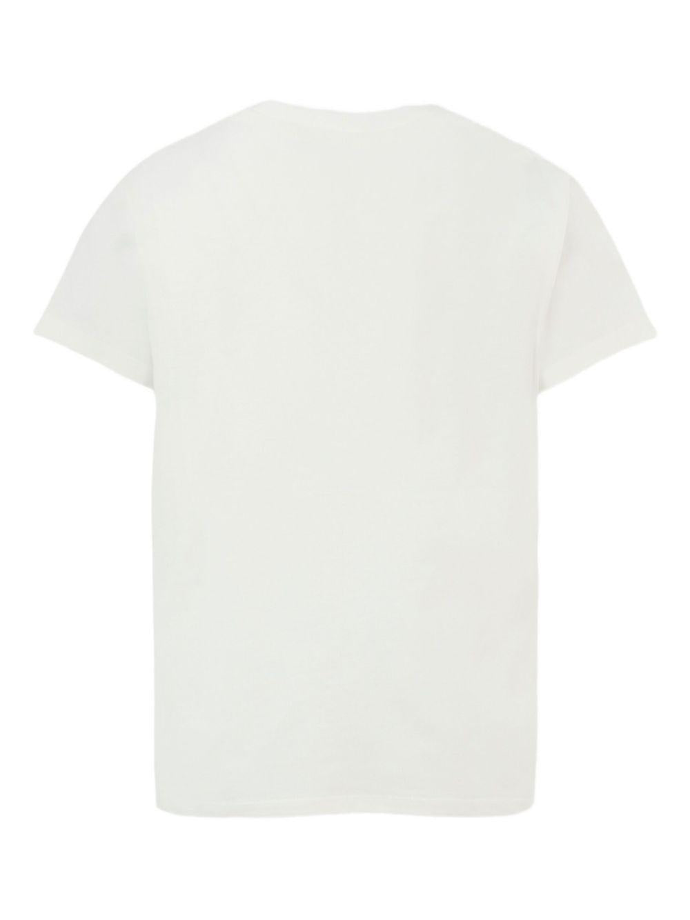 T-shirt Avorio Ricamata PX8A91Z3186 101 EMILIO PUCCI KIDS 